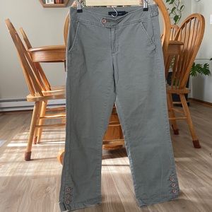 Calvin Klein Jeans Y2K Low Rise Cargo Utility Crop Pant Button Detail